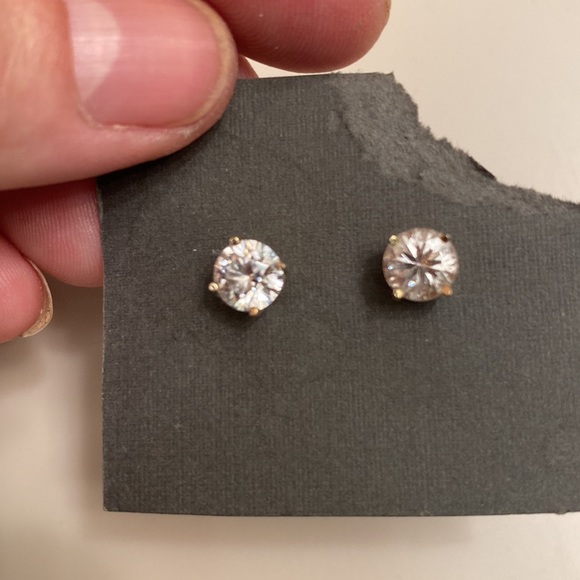 Sterling Rhinestone studs - Picture 3 of 3